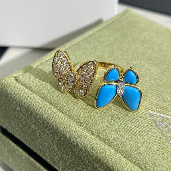 Replica Van Cleef & Arpels Two Butterfly Ring