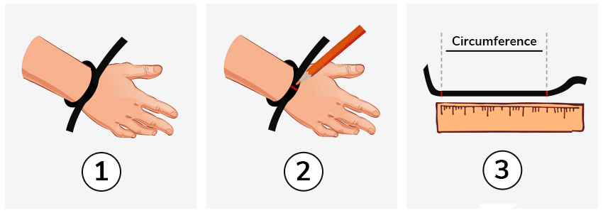 how to measure your bracelet size in cm